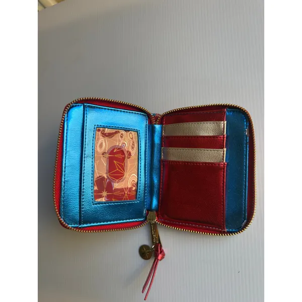 Loungefly x Marvel Purse Wallet Captain Marvel Metallic Logo Zip Around - Image 5