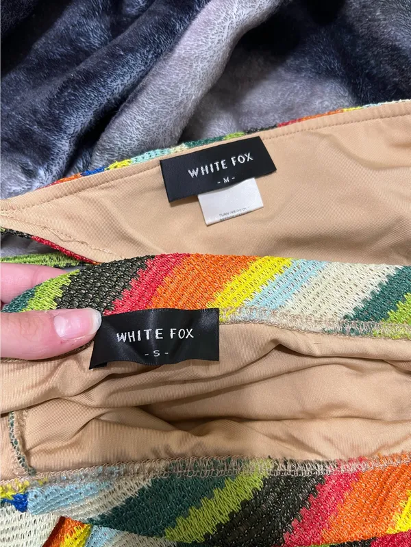White Fox Pretty Please Rainbow Stripe Knit Set - Image 5