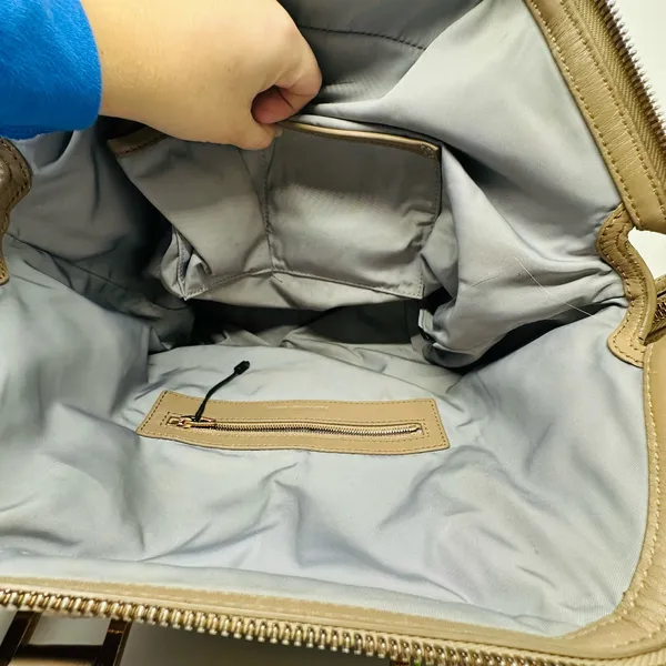 Alexander Wang Leather Toffee Caramel Emile Gold Hardware Satchel Bag Size Large - Image 15