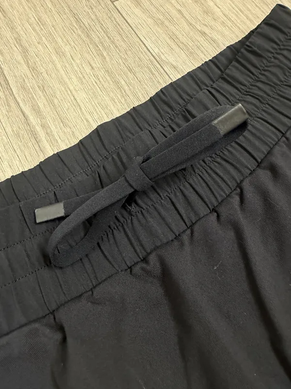 Athleta Black Drawstring Skort Size Small Built-In Shorts Zip Pocket Golf Tennis - Image 3