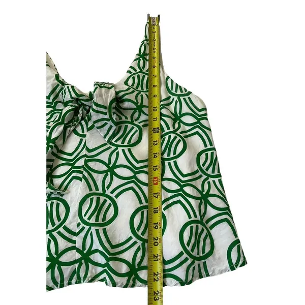 Maeve Green & White Shirt Women Top Size Small | 57-53 - Image 7