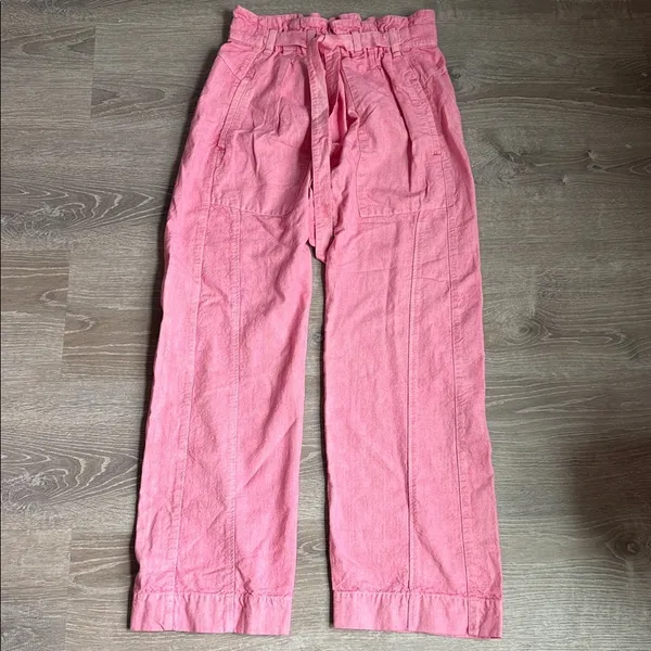 Free People Sky Rider Straight Leg in Rosebloom - Image 3