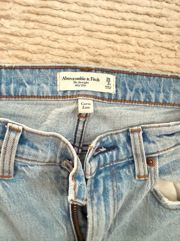 Abercrombie The Straight Mid-Rise Jeans - Image 2