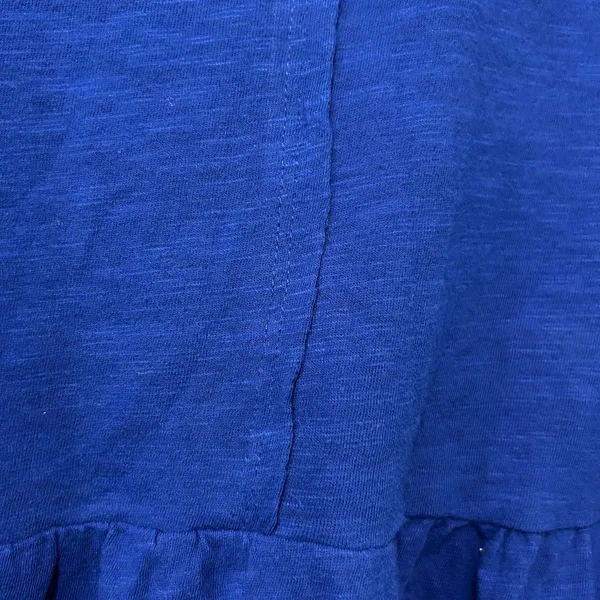 Pilcro Anthropologie NWT Babydoll Crop Top Blue Ruffle Peplum Small Relaxed - Image 6