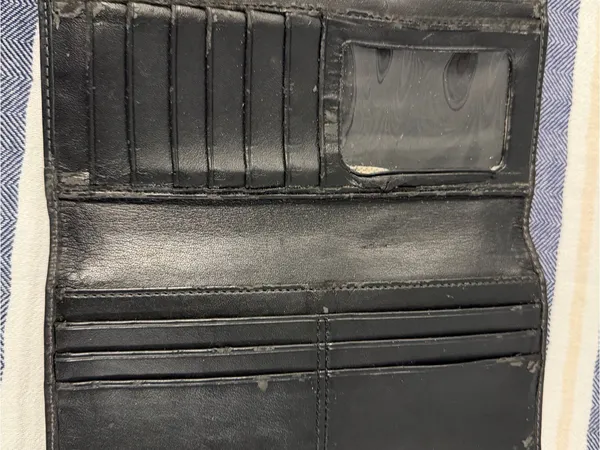 Coach Black Leather Turnlock Checkbook Wallet Organizer Long Bifold - Image 3