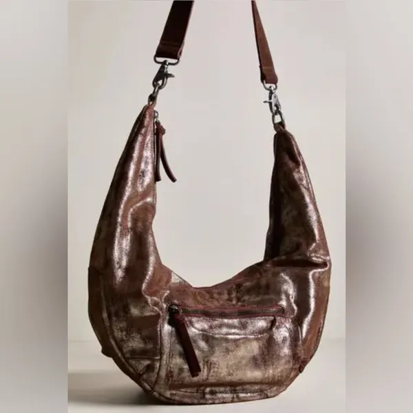 FREE PEOPLE‎ WE THE FREE Sparta Sling Bag in Pyrite NWT - Image 3