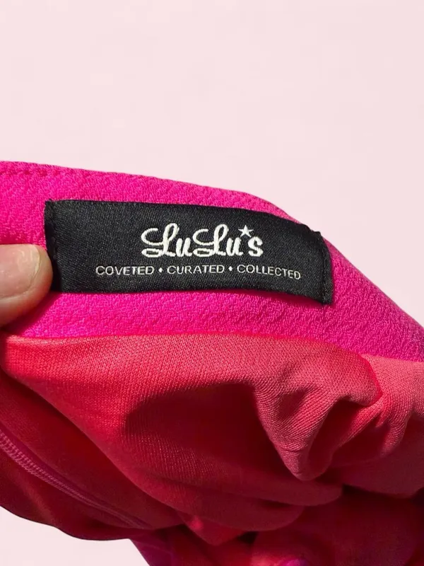 Lulu's Bright Fuchsia Sleeveless Party Dress - Image 3