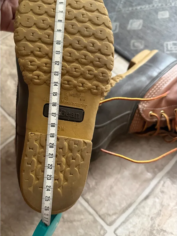 L.L. Bean Two-Tone Brown Leather and Dark Brown Women’s 8”Boots - Image 11