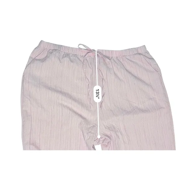 Women's Crinkle Wide Leg‎ Slacks XXL Lightweight Summer Pastel Lilac NEW - Image 5