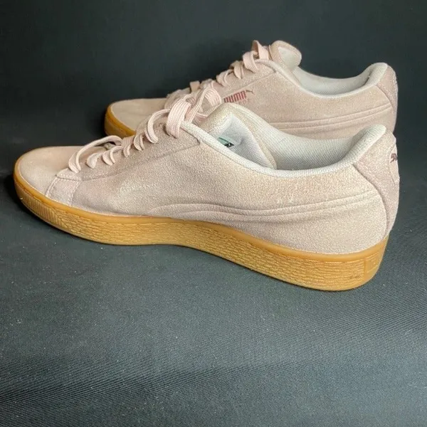Puma Pink Suede Platform Jewel Gum Sole Size 8 - Image 4