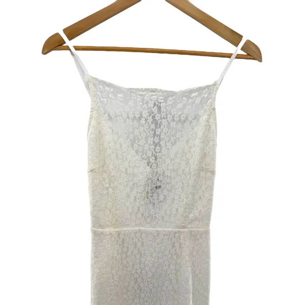 Keepsake The Label Daydream Lace Dress‎ Ivory Sheer Midi Slip Lined Size S NWT - Image 11