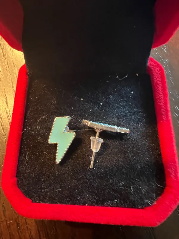 Stainless Steel Silver Plated Boho-Western Style Stud Earrings - Image 3