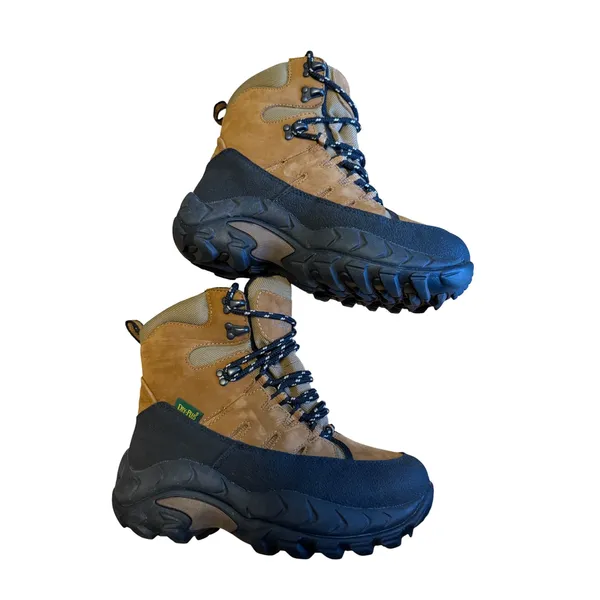 Cabela's women 6 black brown leather hiking snow winter boots rubber waterproof - Image 5