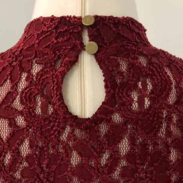 Free People Red Sweet Talker Top Size M B-10 - Image 7