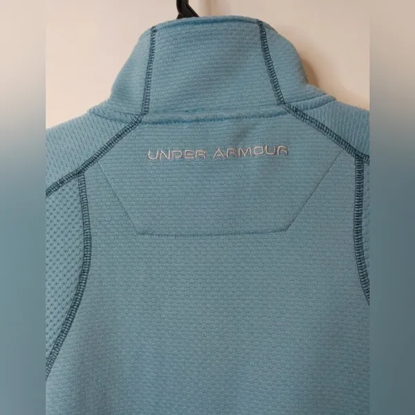 Under Armour AllSeasonGear 1/4 Zip Pullover Sweatshirt Small‎ Blue - Image 9