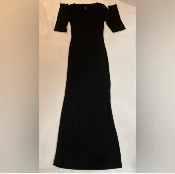 SKIMS Long Sleeve Maxi Dress M - Image 3