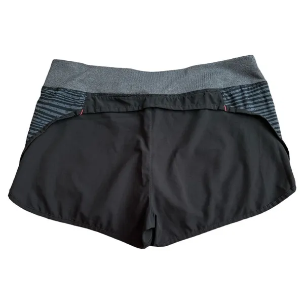 NEW BALANCE Black Striped Quick Dry Running Shorts, M - Image 2