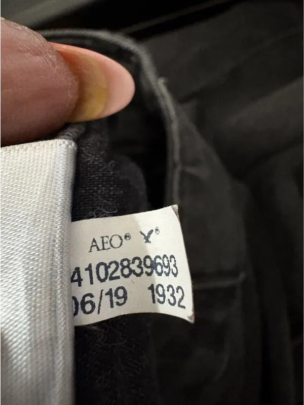 American Eagle Size 18 Regular Black Denim Jeans - Image 10