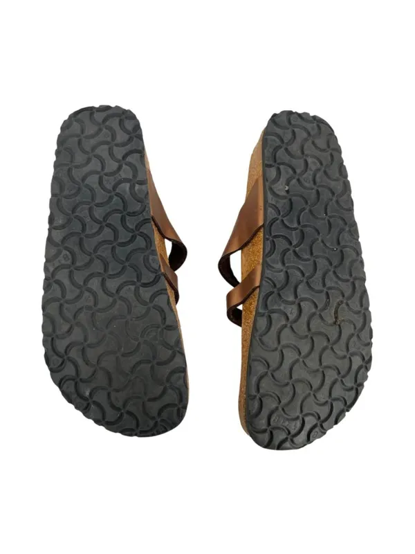 Papillio by Birkenstock Fussbett Strappy Comfort Sandals Bronze Size 38 US 7.5 - Image 7