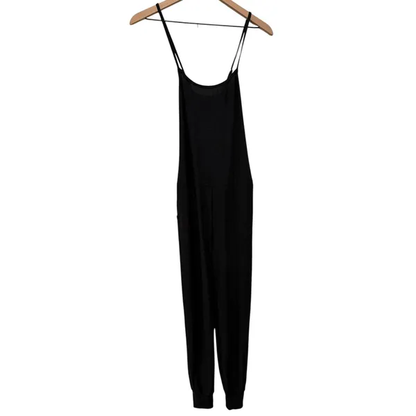 Beyond Yoga Romp Around Jumpsuit Sz XS Featherweight Black Criss Cross Back - Image 3