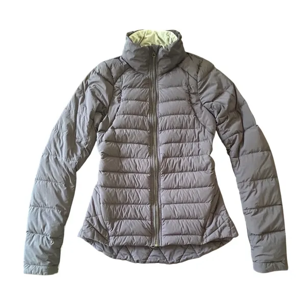 Lululemon Fluffed Up Jacket Quilted Puffer Coat Purple Gorpcore Athleisure Yoga - Image 4
