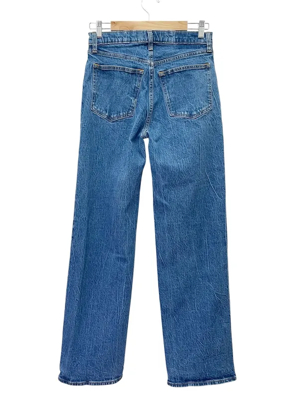 Abercrombie & Fitch 90s Relaxed Jeans 28 6R High Rise Straight Leg Medium Wash - Image 3