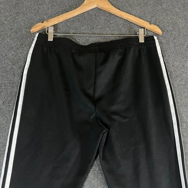 Adidas Originals Women Black 3-Stripe Track Pants Trefoil Logo Size L BK0017 - Image 9