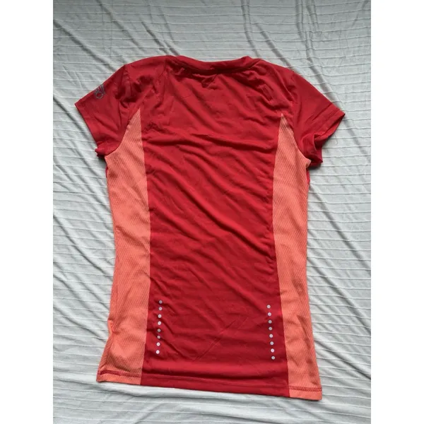 Crivit PRO Women’s Running T-Shirt S Red/Orange Colorblock Breathable Slim Fit - Image 4