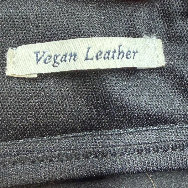 Abercrombie & Fitch Vegan Leather Cropped Pants 28/6 XS Black 90s Straight Edgy - Image 4