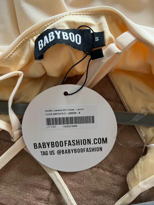Baby boo Lilabelle Mini Dress - Lemon - Image 5