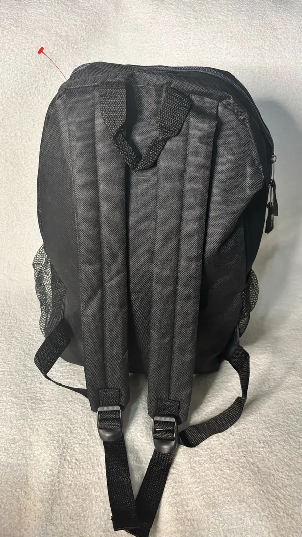 unisex black canvas backpack Casual Travel & Daily Day Pack - Image 3