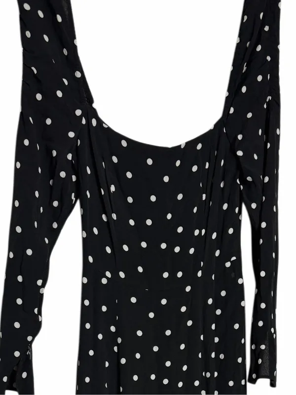 & Other Stories Ruched Polka Dot Maxi Dress - Image 5