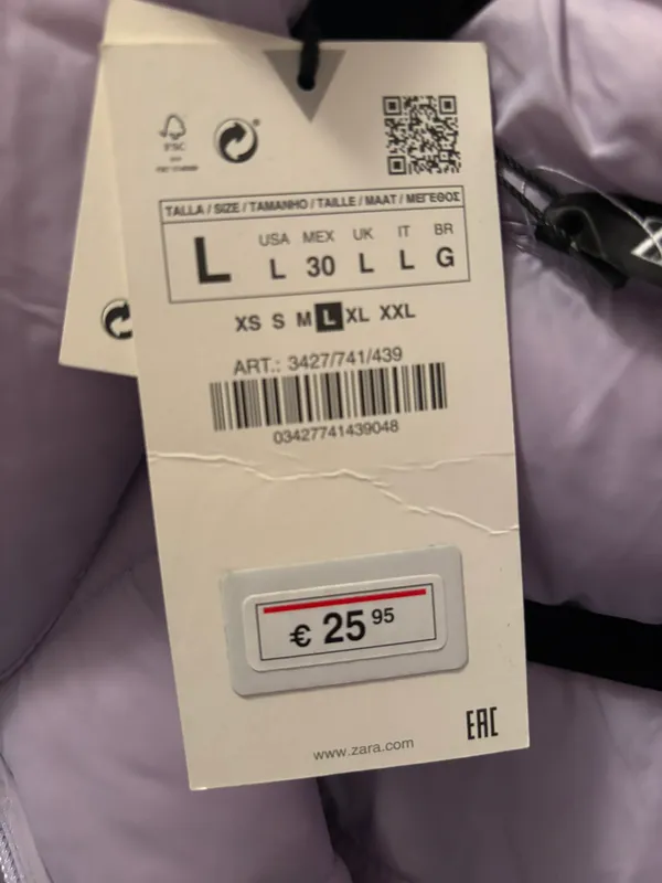 Zara NWT  Cropped Puffer Jacket - Image 5