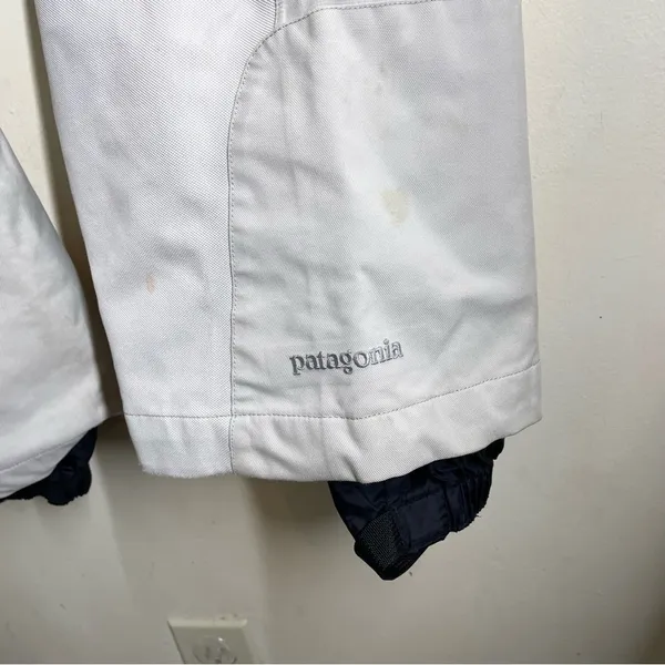 Patagonia Vintage Powderkeg Shell Ski Pants Waterproof White size 8 women’s - Image 11