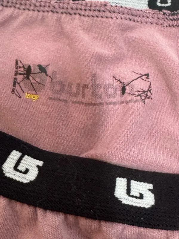 Burton Mauve Base Layer Pants with Aqua Graphic - Image 2