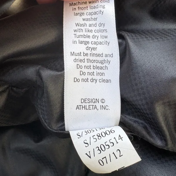 Athleta Fair Isle Goose Down Puffer Vest Grey Black Sm Atheisure Full‎ Zip Ski - Image 11