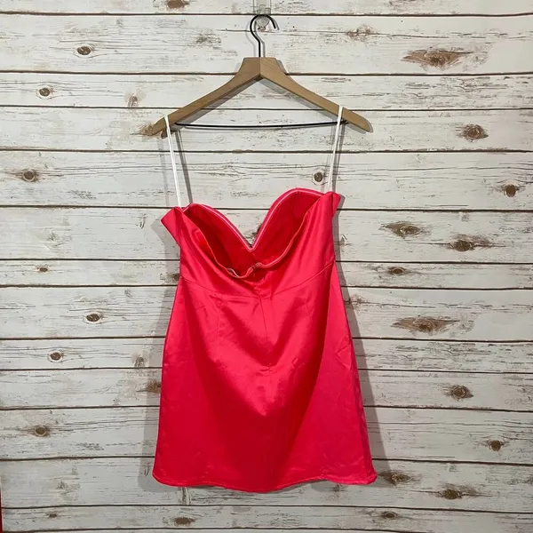 NWT Superdown Lilianah Sweetheart Mini Dress - Pink - XL - Image 10