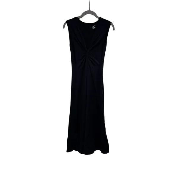 Patagonia Black Sleeveless V-Neck Dress S - Image 2