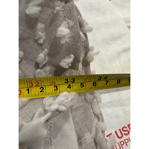 &merci Floral Pom Pom Aline Dress Medium Grey Short Sleeve‎ Mini New - Image 10