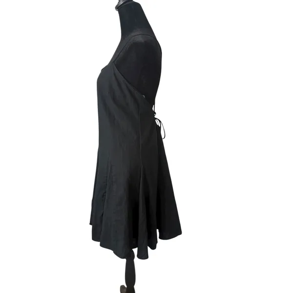 Coquette‎ Balletcore Strappy Backless Skater Mini Dress Womens M Black NEW - Image 8