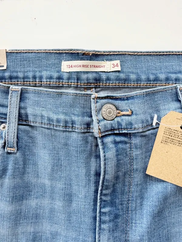 NWT Levi’s 724 HIGH RISE SLIM STRAIGHT WOMEN'S JEANS size 18 - Image 5