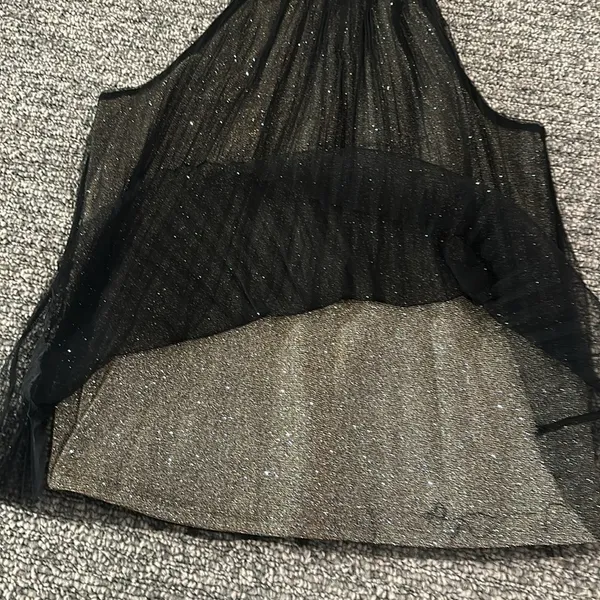 NWT Express Shimmer Pleated Top Sz M - Image 5