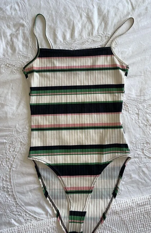 ASOS Square Neck Top / Ribbed Bodysuit - Image 5