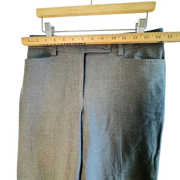 Talbots Heritage Gray Wool Blend Straight Leg Dress Pants Womens Sz 2 Old‎ Money - Image 5