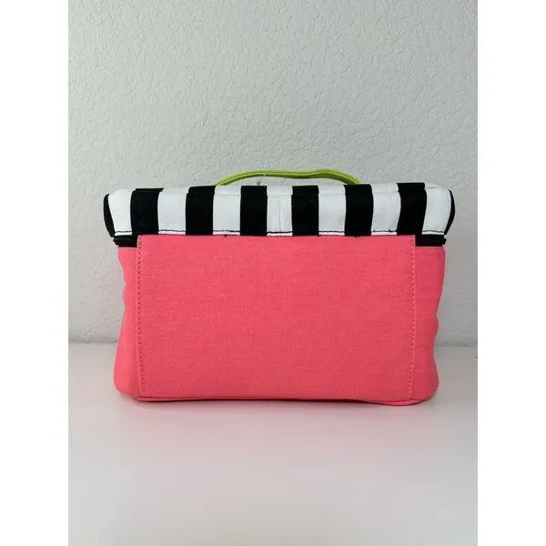 Victoria’s Secret Travel Case Pink Black Stripe Sexy Little Things NWT Gift - Image 5