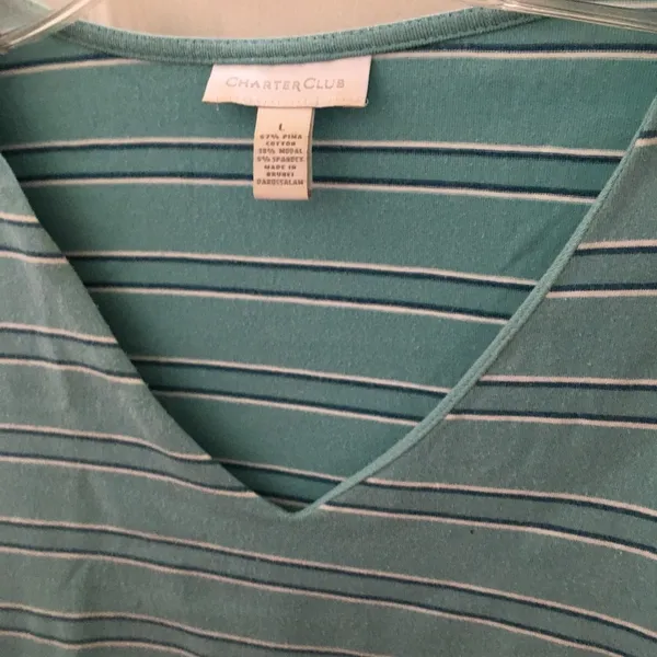 FINAL MARKDOWN Ladies charter club tee large - Image 3