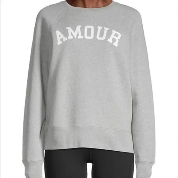 ✨ZADIG & VOLTAIRE Amour Grey Sz Large Sweatshirt✨ - Image 2