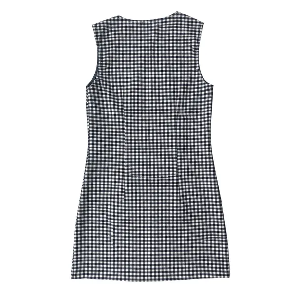 Gap x DOEN Gingham Denim Mini Shift Dress Navy Blue White Size 0 NWOT - Image 3