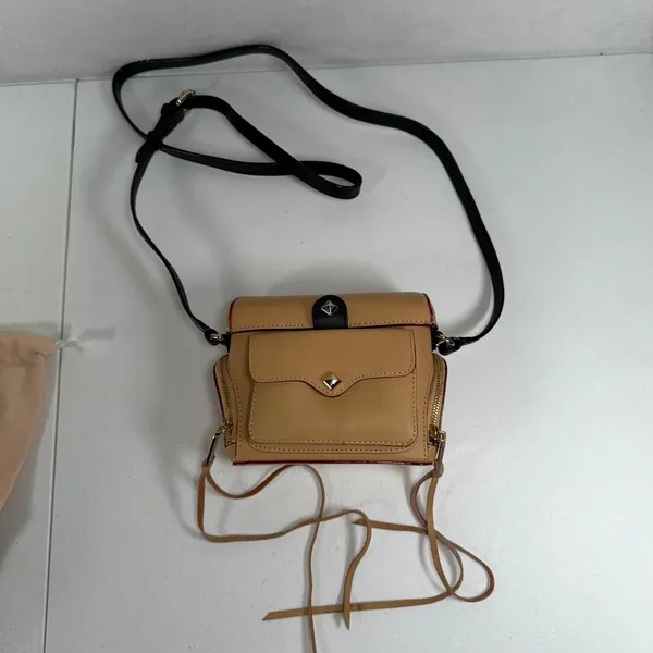 Rebecca Minkoff Craig Camera Crossbody Bag Studded Tassel Boho Chic Small - Image 5