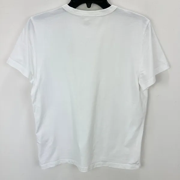 Madewell Cotton Perfect Crewneck Tee Eyelet White Basics Womens Small NWT - Image 8